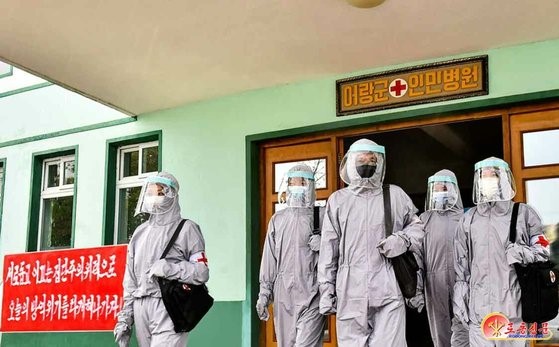 朝鲜公布新型冠状病毒肺炎(COVID-19)流入途径的调查结果后，防疫氛围持续高涨。【照片来源：NEWS1】
